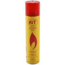 Plyn do zapalovače AIT 300ml 5x adaptér